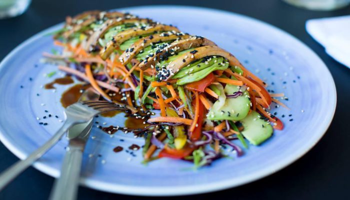 plate of delicious vegetarian food