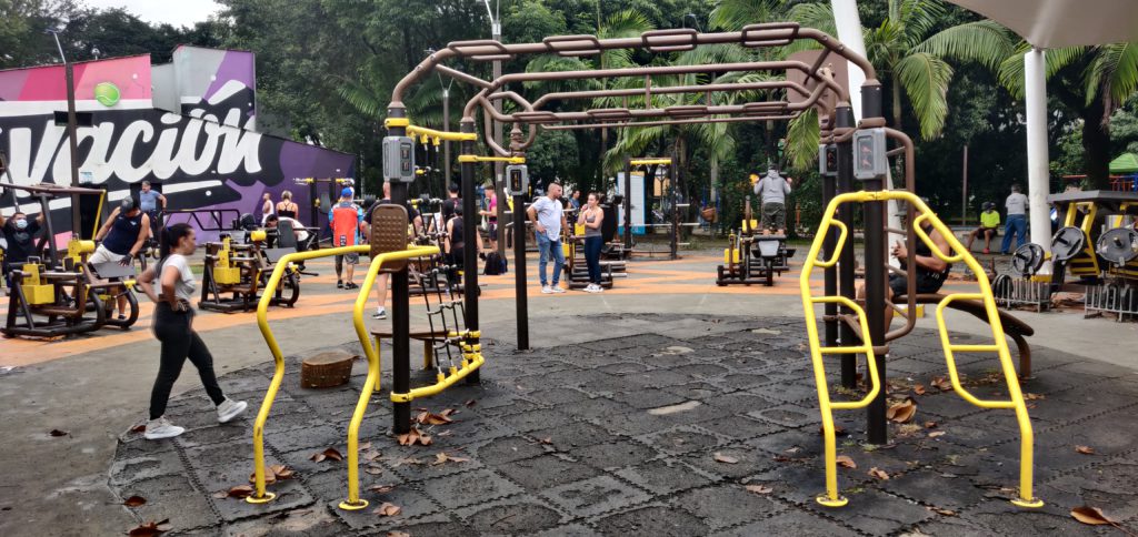 Medellins Outdoor Gyms