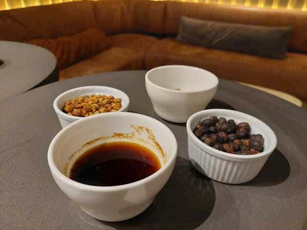 Coffee Tasting Experience Viewing the Beans

