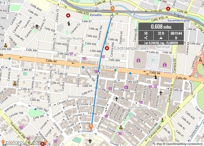 Best 5K Routes in Laureles La 70
